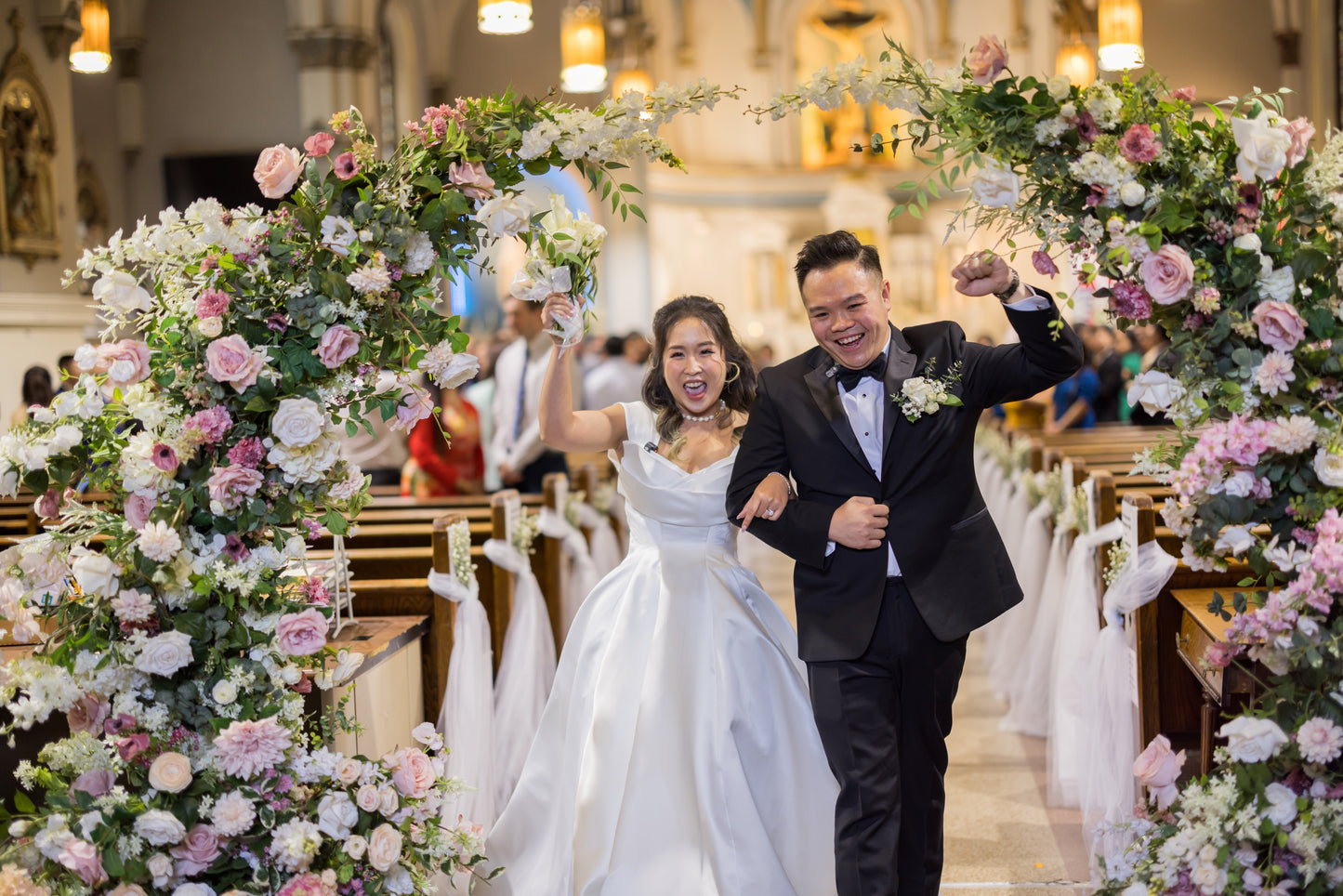 The Julie Floral Pillars