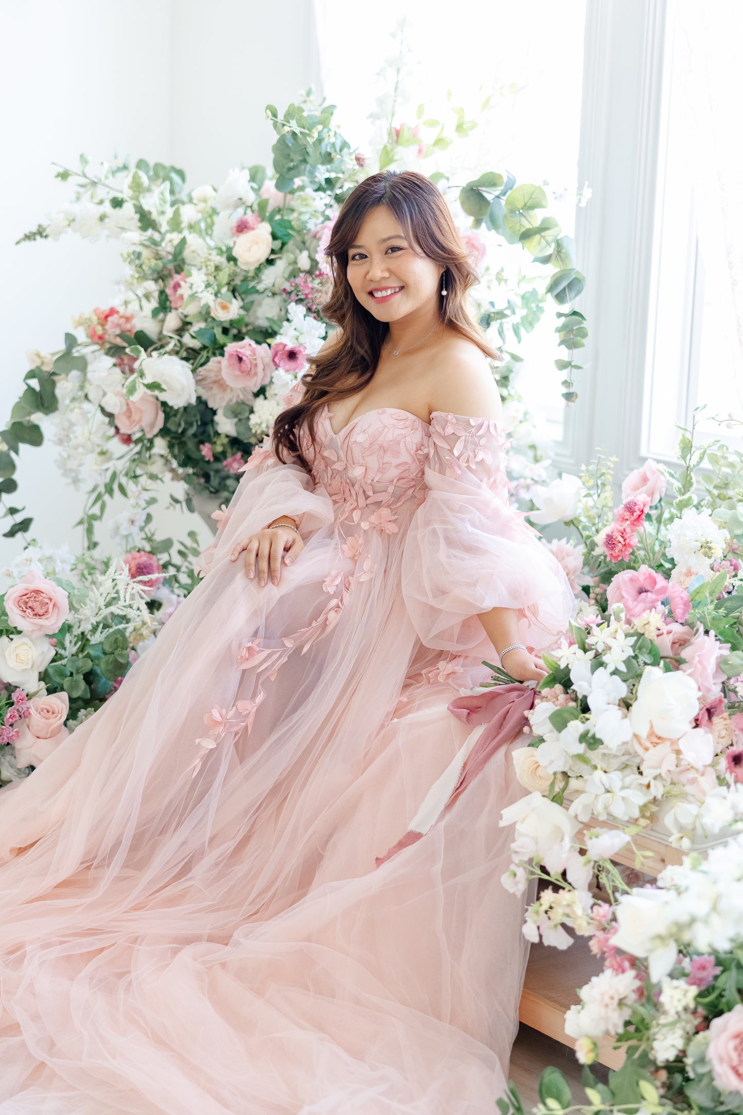 The Julie Floral Urns