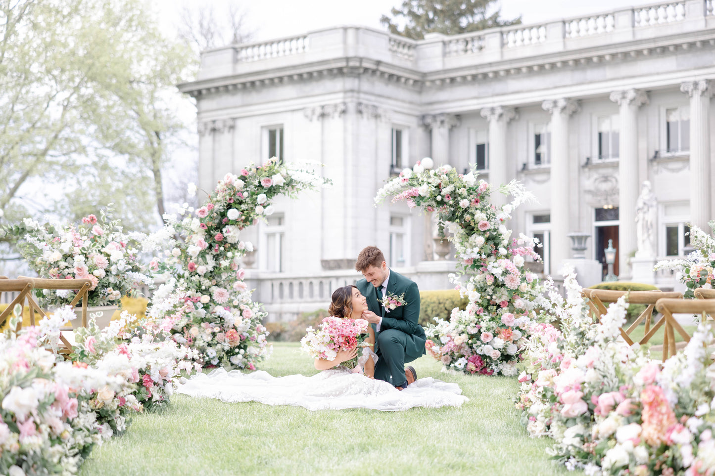 The Julie Floral Urns