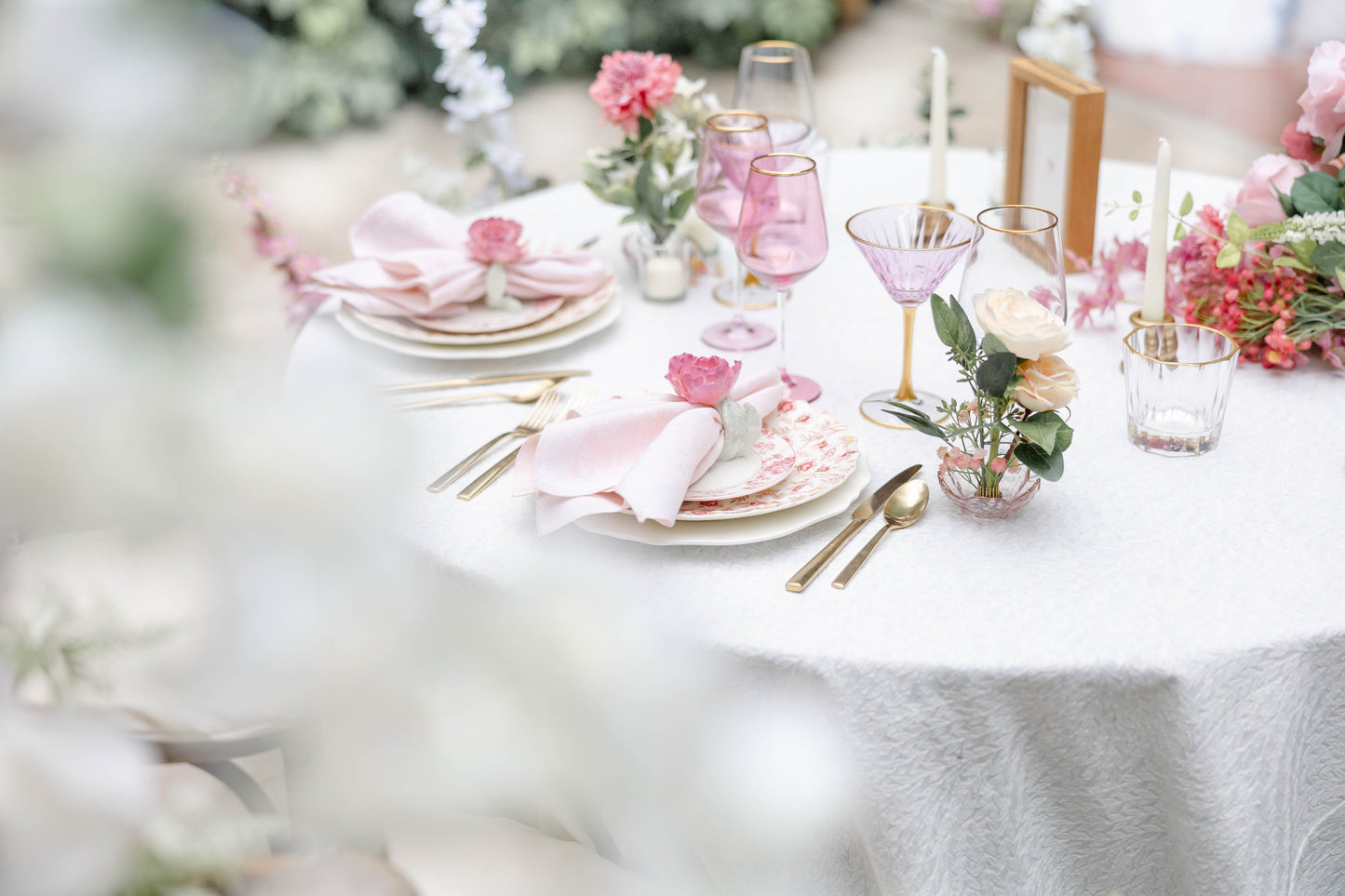 Newlywed Dinner Table Setting