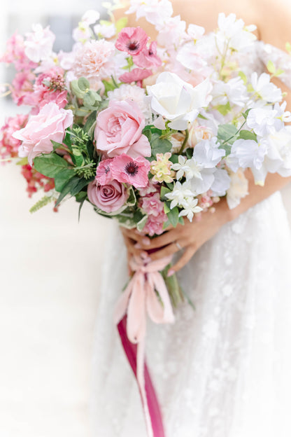 The Julie Bridal Bouquet & Boutonniere