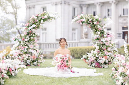 The Julie Floral Pillars