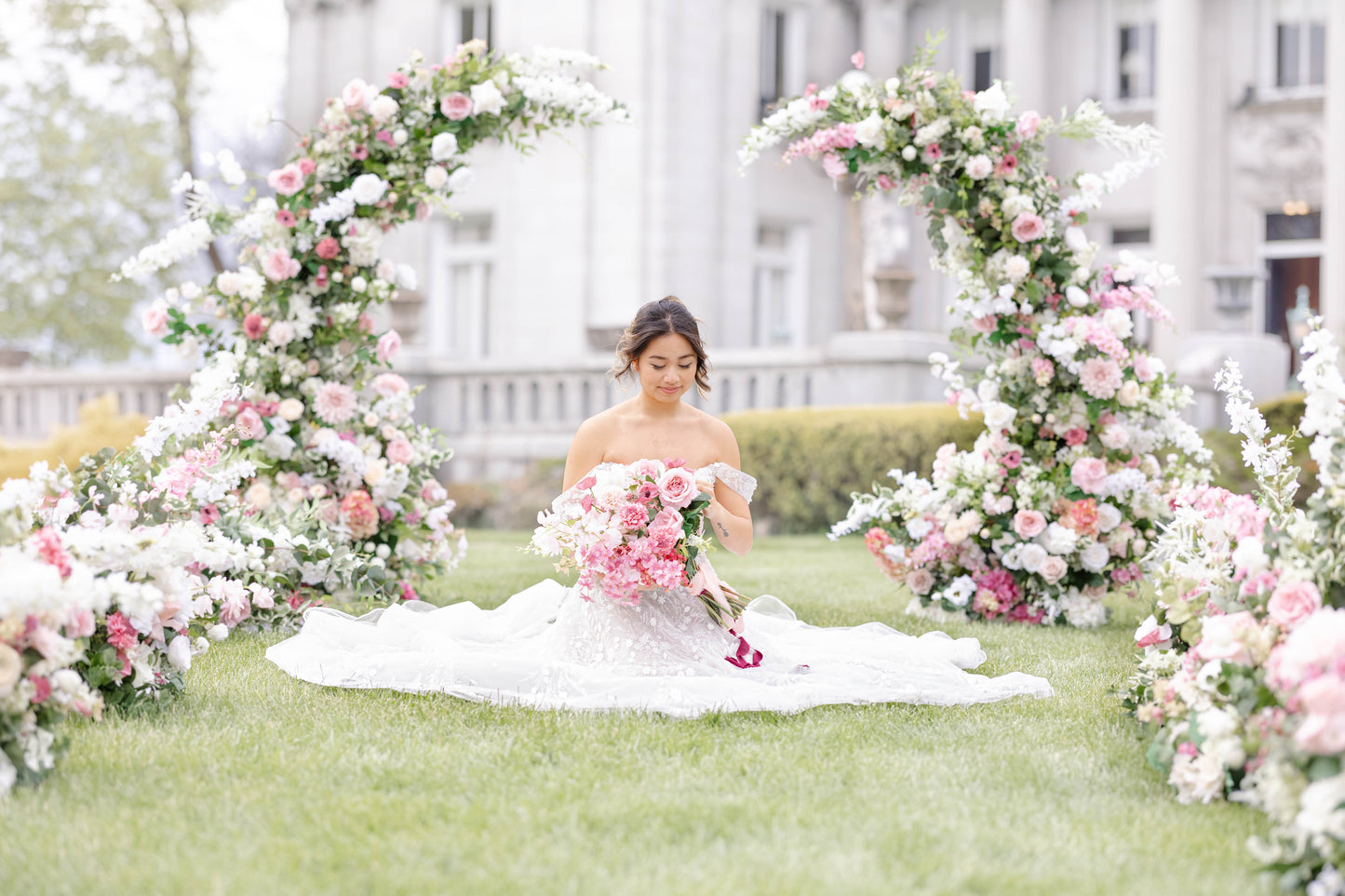 The Julie Bridal Bouquet & Boutonniere