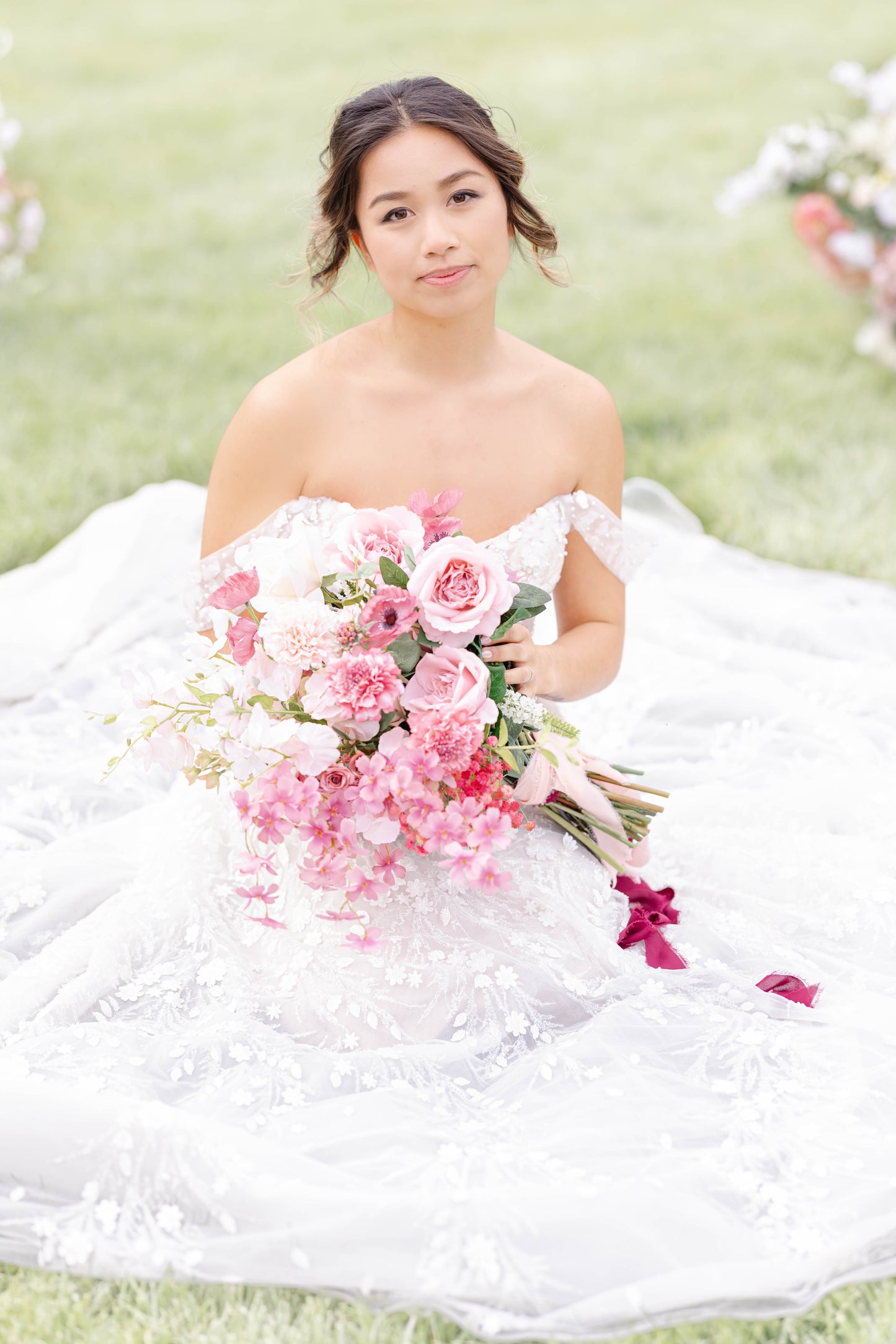 The Julie Bridal Bouquet & Boutonniere